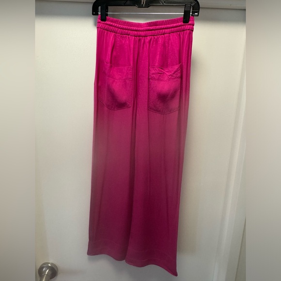 Zara Fuchsia Pink Flowy Blazer & Pajama Pant Set Size Small - Picture 9 of 12